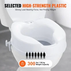 VEVOR Raised Toilet Seat, 4