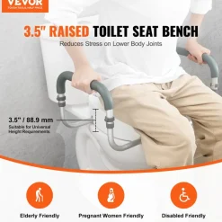 VEVOR Raised Toilet Seat, 3.5