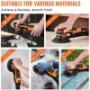 VEVOR Random Orbital Sander 5 & 6-Inch, 350W Brushless Orbital Sander, 10,000 PRM 6 Variable Speed Electric Palm Sander with 20PCS Sandpapers, Dust Connector & Hose for Woodworking Detailing Sanding