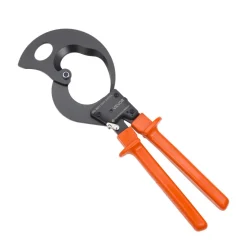 VEVOR Ratcheting Cable Cutter, Spring Steel Blades with PVC-Coated Handles, Quick-Release Button, Heavy Duty Ratchet Cable Wire Cutter for Cutting Copper & Aluminum Cables Up to 1000 MCM / 500 mm²