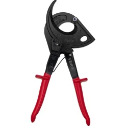 VEVOR Ratcheting Cable Cutter, Spring Steel Blades with Insulated Handles, Quick-Release Button, Heavy Duty Ratchet Cable Wire Cutter for Cutting Copper & Aluminum Cables Up to 800 MCM / 400 mm²