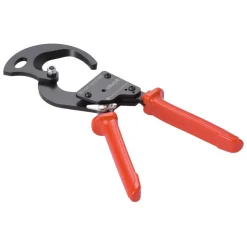 VEVOR Ratcheting Cable Cutter, Spring Steel Blades with PVC-Coated Handles, Quick-Release Button, Heavy Duty Ratchet Cable Wire Cutter for Cutting Copper & Aluminum Cables Up to 600 MCM / 300 mm²