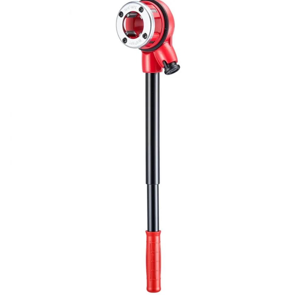 VEVOR Ratchet Pipe Threader Kit with 7 Dies, 3/8" NPT to 2" NPT Manual Ratcheting Pipe Threading Tool, Portable Pipes Threader Set with Toolbox for Plumbing Installation & Repair