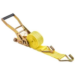 VEVOR Ratchet Straps, 2 in x 15 ft, Heavy Duty Tie Down Straps with Double J Hook, 5000 lbs Break Strength, Carry Bag, Tie Down Ratcheting for Moving, Trailers, Motorcycles, Kayaks, Car Roof, 6 Pack