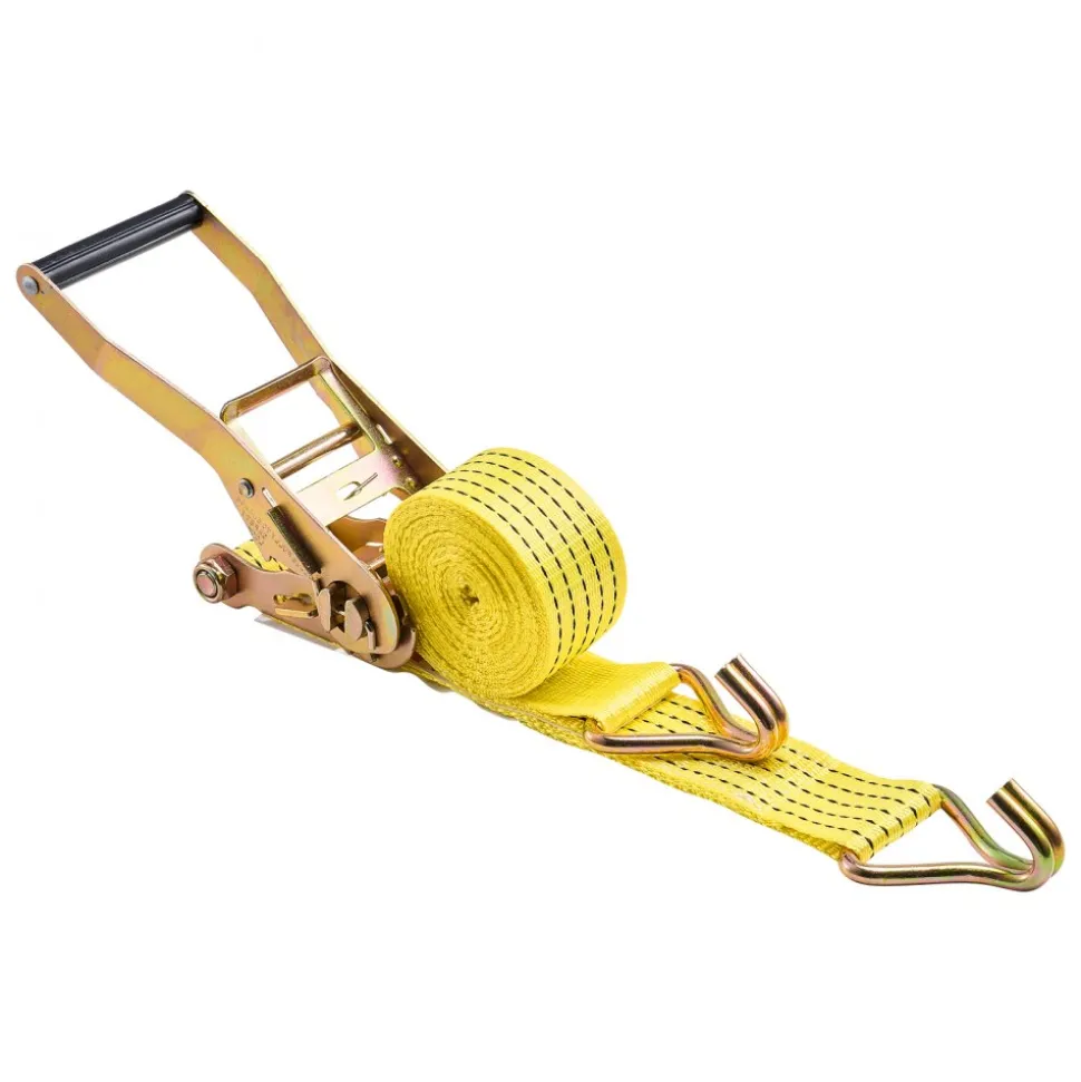 VEVOR Ratchet Straps, 2 in x 15 ft, Heavy Duty Tie Down Straps with Double J Hook, 5000 lbs Break Strength, Carry Bag, Tie Down Ratcheting for Moving, Trailers, Motorcycles, Kayaks, Car Roof, 6 Pack