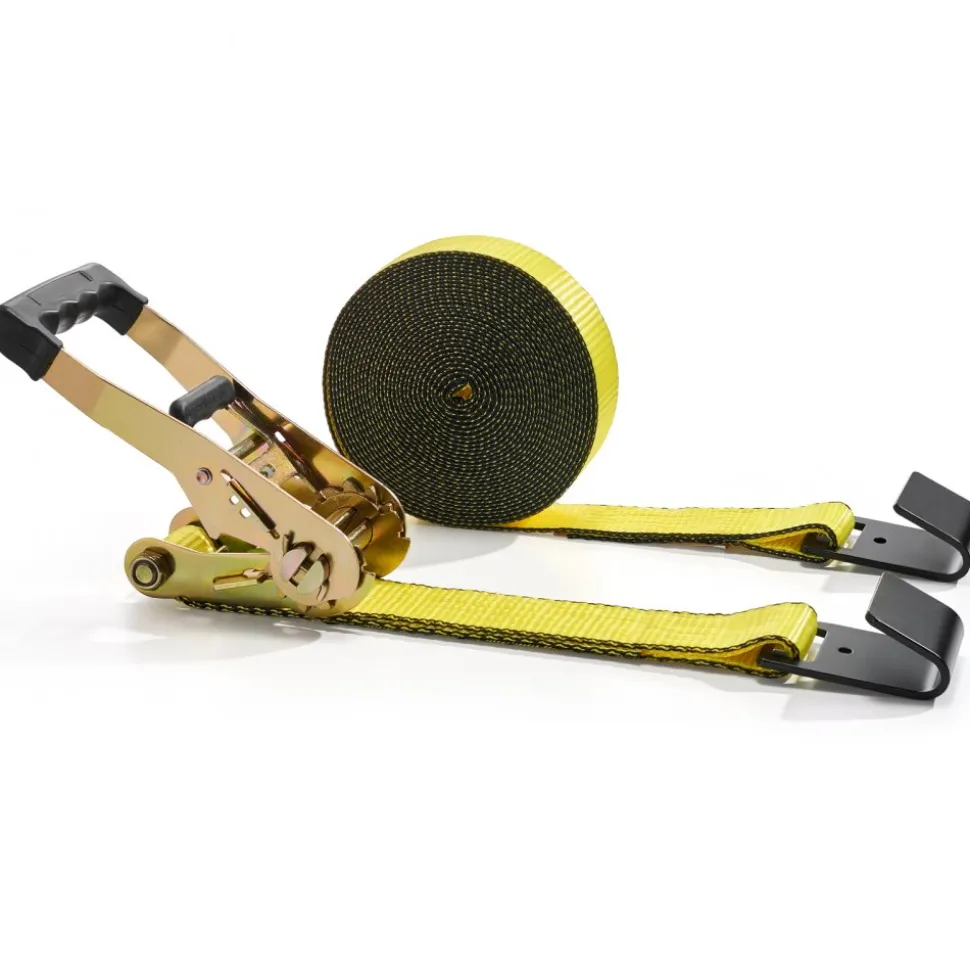 VEVOR Ratchet Tie Down Straps (10PK), 10000 lb Break Strength, Endless Ratchet with 10 Premium 2" x 30' Tie Downs Heavy Duty, Track Spring Fittings for Moving Securing Cargo, Appliances, Motorcycle
