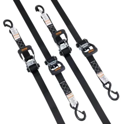 VEVOR Ratchet Tie Down Straps (4PK), 5208 lb Max Break Strength, Includes 4 Premium 1.6