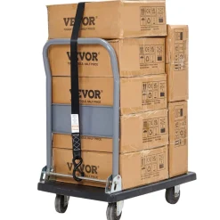 VEVOR Ratchet Tie Down Straps (4PK), 5208 lb Max Break Strength, Includes 4 Premium 1.6