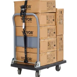 VEVOR Ratchet Tie Down Straps (4PK), 5208 lb Max Break Strength, Includes 4 Premium 1.6