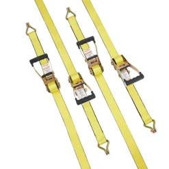 VEVOR Ratchet Tie Down Straps (4PK), 10000 lb Break Strength, Double J Hook Includes 4 Premium 2