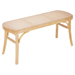 VEVOR Rattan Bench, 43.3