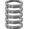 VEVOR Razor Wires, 246 ft Razor Barbed Wire, 5 Rolls Razor Wire Fencing Razor Fence, Razor Ribbon Barbed Wire Galvanized Razor Wire Fence, Rolls Razor for Garden