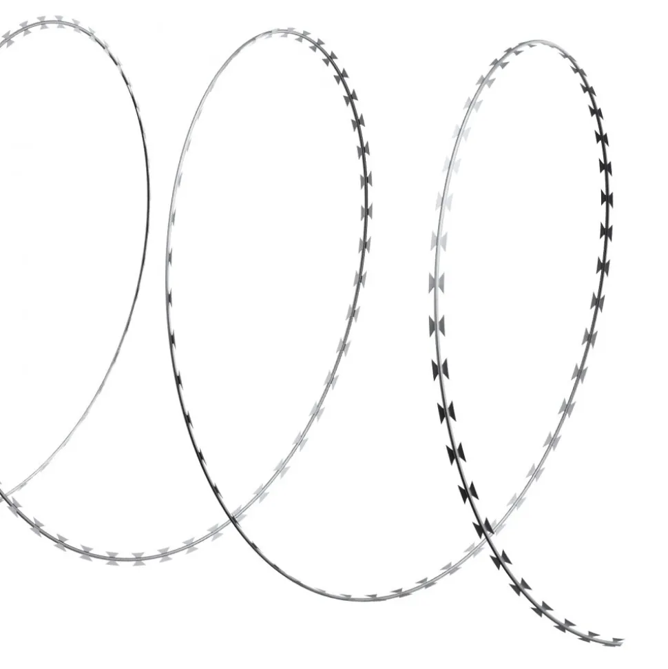 VEVOR Razor Wires, 147 ft Razor Barbed Wire, 3 Rolls Razor Wire Fencing Razor Fence, Razor Ribbon Barbed Wire Galvanized Razor Wire Fence, Rolls Razor for Garden