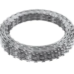 VEVOR Razor Wires, 98 ft Razor Barbed Wire, 2 Rolls Razor Wire Fencing Razor Fence, Razor Ribbon Barbed Wire Galvanized Razor Wire Fence, Rolls Razor for Garden