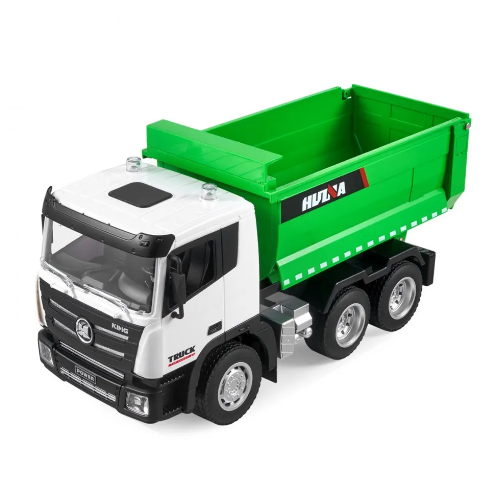 VEVOR RC Dump Truck Toy, 9-Channel 1:18 Scale, Remote Control Dump Truck RC Construction Vehicle Truck Toy with Light & 2 Rechargeable Batteries Birthday Gift for Toddlers Kids Boys and Girls Age 8+