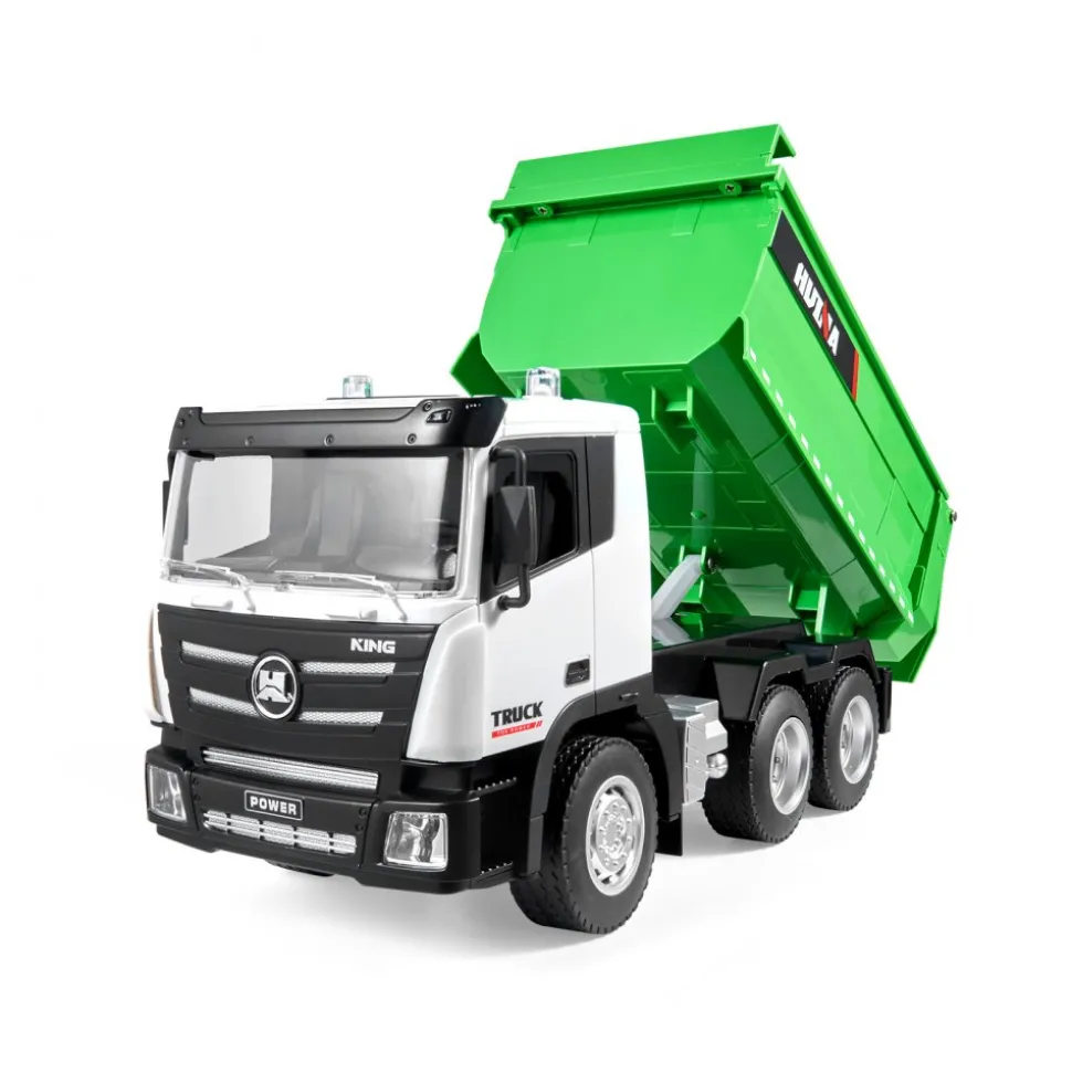 VEVOR RC Dump Truck Toy, 9-Channel 1:18 Scale, Remote Control Dump Truck RC Construction Vehicle Truck Toy with Light & 2 Rechargeable Batteries Birthday Gift for Toddlers Kids Boys and Girls Age 8+