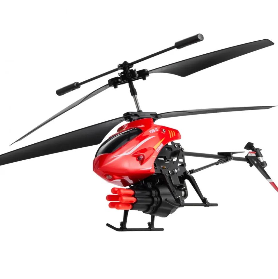 VEVOR RC Helicopter, 2.4GHz Flying Remote Control Helicopter with Shooting Mode, 3.5 Channel RC Airplane for Kid, Altitude Hold, One-Key Takeoff/Landing & LED Lights, Toys for Kids Ages 14 and up