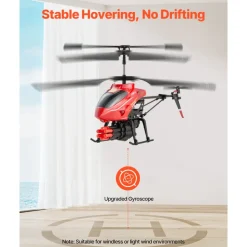 VEVOR RC Helicopter, 2.4GHz Flying Remote Control Helicopter with Shooting Mode, 3.5 Channel RC Airplane for Kid, Altitude Hold, One-Key Takeoff/Landing & LED Lights, Toys for Kids Ages 14 and up