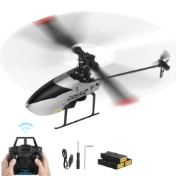 VEVOR RC Helicopter, 2.4GHz Single Propeller Remote Control Helicopter with Gyro, 4-Channel RC Airplane for Beginner,  39 Min Flight Time, One-Key Takeoff/Landing, Toys for Kids Ages 8 and up