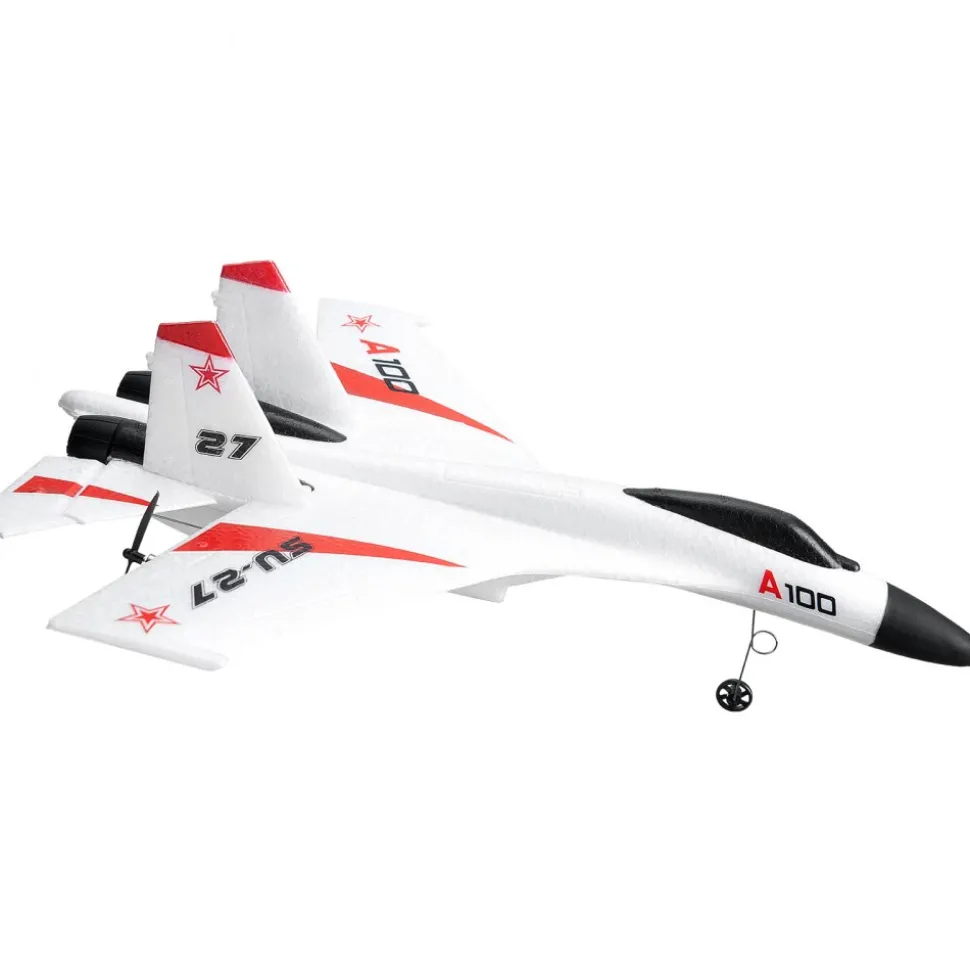 VEVOR RC Plane, 2.4GHZ 4 Channel Remote Control Airplane with 6-Axis Gyro Stabilizer, Ready to Fly Fighter Aircraft Plane Toy with 2 Batteries, Easy to Fly RC Glider for Adults Kids Beginners Boys