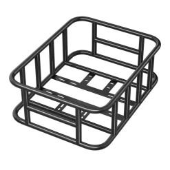 VEVOR Rear Bike Basket, Medium Bicycle Basket with Cargo Net, Liner & Waterproof Cover, Heavy Duty Bike Back Basket for Adult Women/Men Carrying Dogs, Pets, Fruit & Grocery, Mounting Tools Included