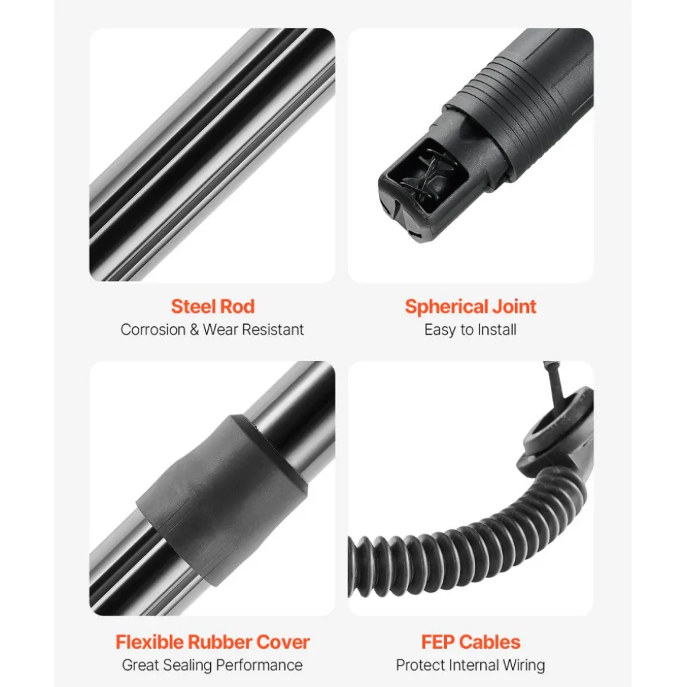 VEVOR Rear Left & Right Tailgate Power Lift Support, Compatible with 2015-2020 Skoda Superb III 3V5 Estate, Electric Tailgate Liftgate Power Hatch Shock Strut Replace OE# 3V9827851B 3V9827852B (2PCS)
