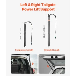 VEVOR Rear Left & Right Tailgate Power Lift Support, Compatible with 2015-2020 Cadillac Escalade/Escalade ESV, Electric Tailgate Liftgate Power Hatch Shock Strut Replace OE# 84306929 23226162 (2PCS)