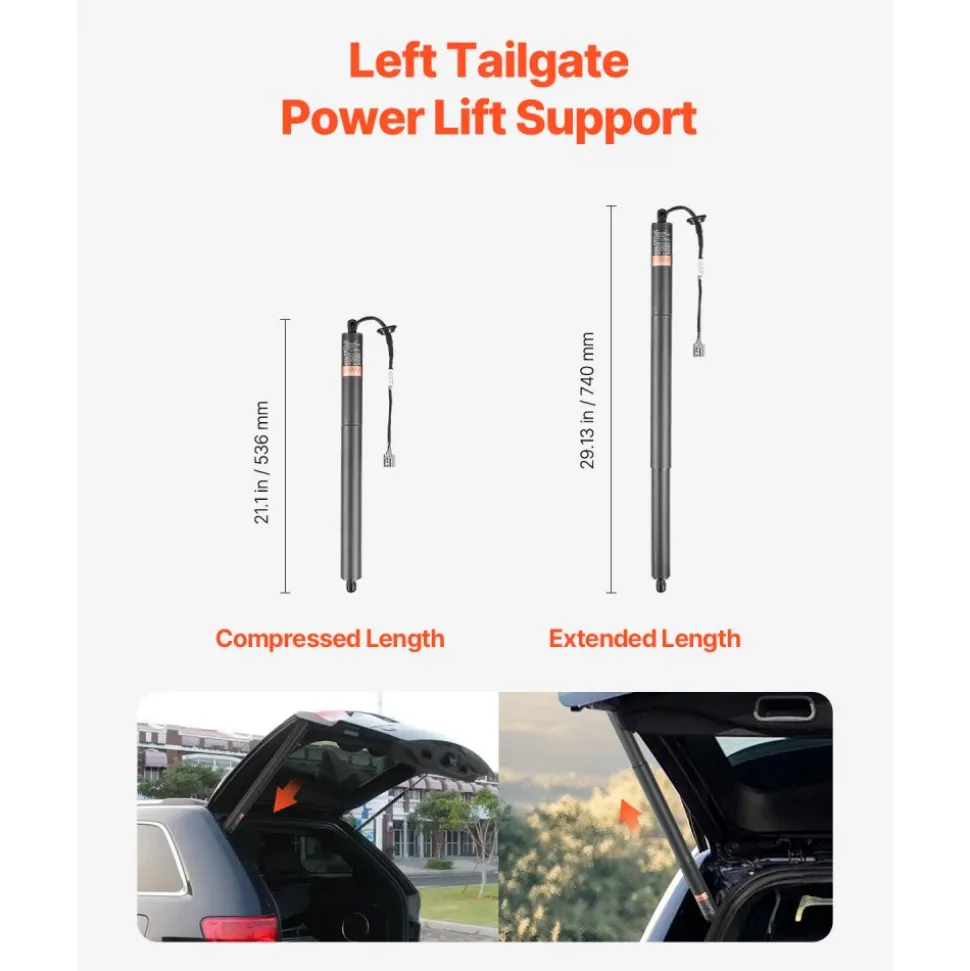 VEVOR Rear Left Tailgate Power Lift Support, Compatible with 2011-2012 Jeep Grand Cherokee WK2 Series, Electric Liftgate Actuator, Trunk Tailgate Hatch Shock Strut Replaces OE# 55399277AD 55399277AC