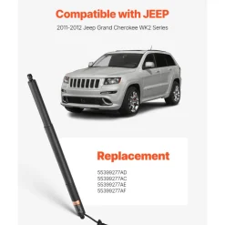 VEVOR Rear Left Tailgate Power Lift Support, Compatible with 2011-2012 Jeep Grand Cherokee WK2 Series, Electric Liftgate Actuator, Trunk Tailgate Hatch Shock Strut Replaces OE# 55399277AD 55399277AC