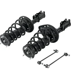 VEVOR Rear Shock Absorber Strut Assembly, 2Pcs Shock and Strut Assembly with Stabilizer Bar & Coil Spring, Compatible with 2007-2011 Toyota Camry and 2008-2012 Toyota Avalon Models, OE 172401