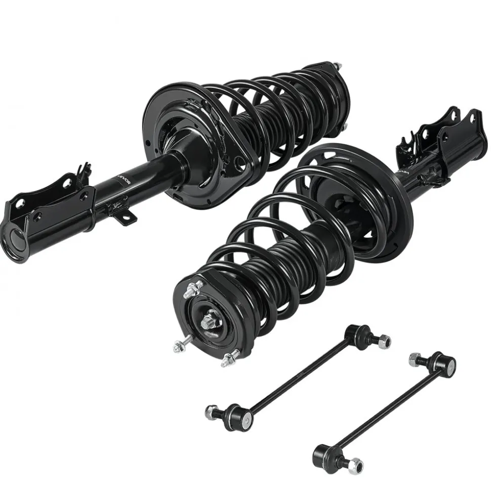VEVOR Rear Shock Absorber Strut Assembly, 2Pcs Shock and Strut Assembly with Stabilizer Bar & Coil Spring, Compatible with 2007-2011 Toyota Camry and 2008-2012 Toyota Avalon Models, OE 172401