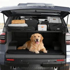 VEVOR Rear Trunk Cargo Rack, for 2010-2024 Toyota 4Runner, 220 lbs Capacity, Aluminum Alloy Basket Tray Interior Storage Luggage Carrier, Adjustable Height Shelf Stand Organizer for Camping Trip Gear