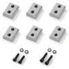 VEVOR Rebar Cutter Blades, 6 Pcs Replacement Jaw Blades for 1-1/4 Inch 32mm #10 Electric Rebar Cutter, Double-sided, CR12MOV High-Hardness Steel, Fast Efficient with Screws and Spring Washer