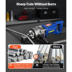 VEVOR Rebar Cutter Blades, 6 Pcs Replacement Jaw Blades for 1-1/4 Inch 32mm #10 Electric Rebar Cutter, Double-sided, CR12MOV High-Hardness Steel, Fast Efficient with Screws and Spring Washer