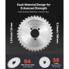 VEVOR Rebar Cutter Blades Replacement for Electric Rebar Cutting Saw, 36 Teeth High-Hardness Heat-Treated Steel Cermet Tipped Blade , Fast Even for Aluminum,Copper Pipe, Arbor 34 mm/ 1-11/32 in
