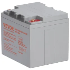 VEVOR Rechargeable AGM Marine Battery, 12V 40AH, with 400A Discharge Current, Ideal for Mobility Scooters, Electric Wheelchairs, Go-Karts, and e-Bikes
