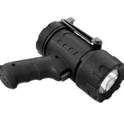 VEVOR Rechargeable Spotlight Flashlight, 200,000 Lumens, IP67 Waterproof Handheld LED Spot Light, Super Bright Portable Searchlight with 4 Modes Detachable Lens USB Port, for Hunting Boating Camping