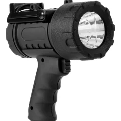 VEVOR Rechargeable Spotlight Flashlight, 200,000 Lumens, IP67 Waterproof Handheld LED Spot Light, Super Bright Portable Searchlight with 4 Modes Detachable Lens USB Port, for Hunting Boating Camping