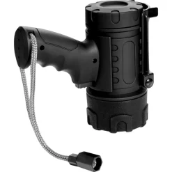VEVOR Rechargeable Spotlight Flashlight, 200,000 Lumens, IP67 Waterproof Handheld LED Spot Light, Super Bright Portable Searchlight with 4 Modes Detachable Lens USB Port, for Hunting Boating Camping