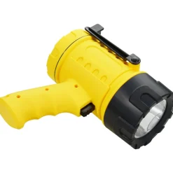 VEVOR Rechargeable Spotlight Flashlight, 1000,000 Lumens, IP67 Waterproof Handheld LED Spot Light, Super Bright Portable Searchlight with 4 Modes Detachable Lens USB Port, for Hunting Boating Camping