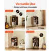 VEVOR Record Player Stand, 3 Tiers Turntable Stand with Record Storage, Vinyl Record Storage Cabinet with Metal Legs for Bedroom, Living Room, Brown