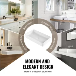VEVOR Rectangle Vessel Sink, 24