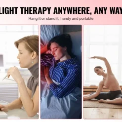 VEVOR Red Light Therapy for Body Face, 60 Dual-Chip LEDs, Red 660nm & Near Infrared 850nm Combo, High Power Red Light Therapy Panel for Recovery, Pain Relief, Wound Healing, Skin Health, 80W