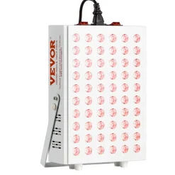VEVOR Red Light Therapy for Body Face, 60 Dual-Chip LEDs, Red 660nm & Near Infrared 850nm Combo, High Power Red Light Therapy Panel for Recovery, Pain Relief, Wound Healing, Skin Health, 80W