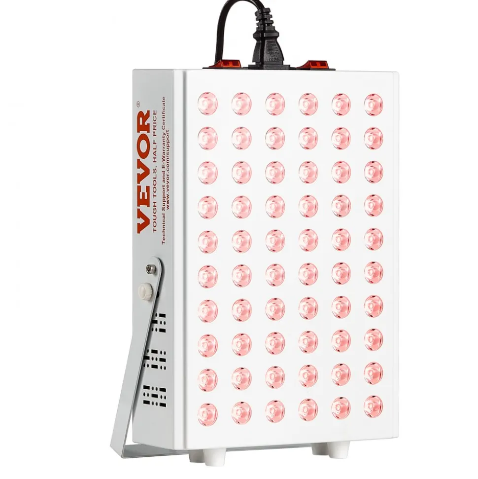 VEVOR Red Light Therapy for Body Face, 60 Dual-Chip LEDs, Red 660nm & Near Infrared 850nm Combo, High Power Red Light Therapy Panel for Recovery, Pain Relief, Wound Healing, Skin Health, 80W