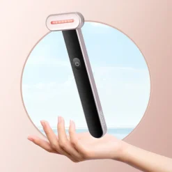 VEVOR Red Light Therapy Wand for Face and Neck, 3-in-1 LED Facial Wand Red Light Therapy Device with Heating Therapy| Vibrating Facial Massage, Portable LED Beauty Wand