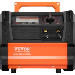VEVOR Refrigerant Recovery Machine, 1 HP Dual Cylinder Portable AC Recovery Machine with 3000rpm Brushless Motor, Freon Refrigerant Recycling Tool for Automotive, Air Condition, Household HVAC