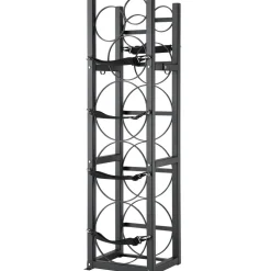 VEVOR Refrigerant Tank Rack, with 3 x 30lbs and Other 3 Small Bottle Tanks, Cylinder Tank Rack 12.79x12.99x47.12 in, Refrigerant Cylinder Rack and Holders for Freon, Gases, Oxygen, Nitrogen