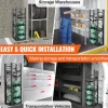 VEVOR Refrigerant Tank Rack, with 2 x 30lbs and Other 3 Small Bottle Tanks, Cylinder Tank Rack 12.79x12.99x47.12 in, Refrigerant Cylinder Rack and Holders for Freon, Gases, Oxygen, Nitrogen