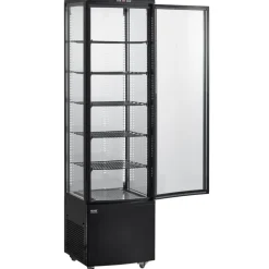 VEVOR Refrigerated Display Case, 9.8 Cu.Ft./278L Large Pastry Display Case, 5-Tier Commercial Display Refrigerator with LED Lighting, TURBO Cooling, Frost-Free Air-Cooling, for Bakery